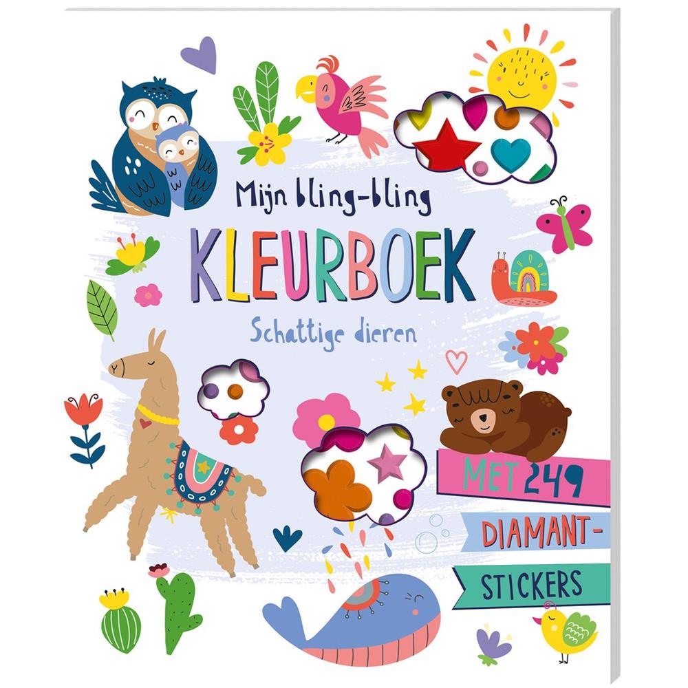 Mijn Bling-bling Kleurboek - Schattige Dieren