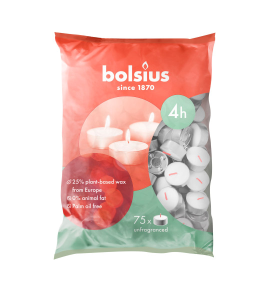 Bolsius Waxinelichten 4u zak a 75 stuks