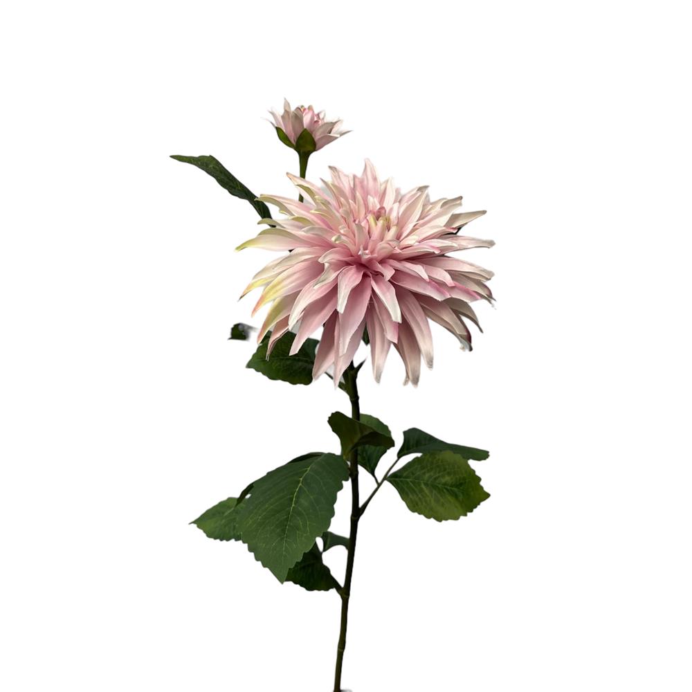 Roberts Collection Kunstbloem Dahlia + Knop Spray 74cm Parel