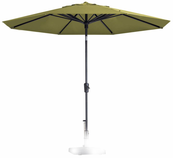 Parasol PAROS 300cm opdraai SAGE GROEN