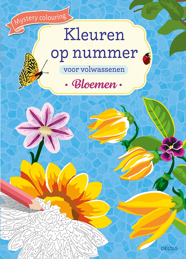 Kleuren op nummer voor volwassenen Bloemen. Paperback