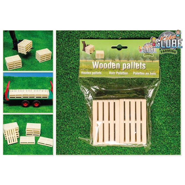 Kids Globe houten pallets 6 stuks 1:16