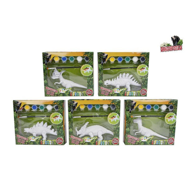 Dinoworld schilder je eigen dino 14cm