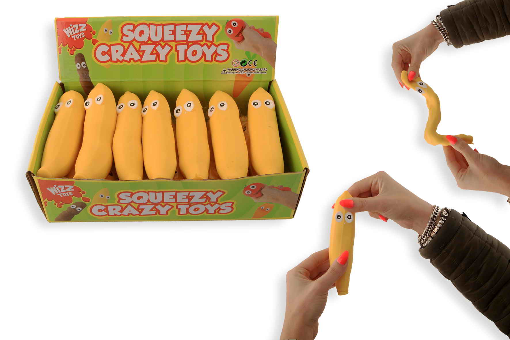 Squeeze En Stretch Banaan 15cm