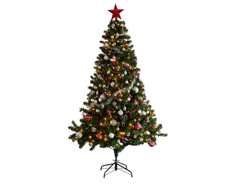 Everlands Imperial Pine Kerstboom 150cm Met Deco Groen