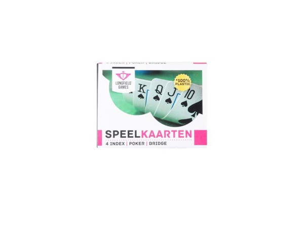 Speelkaarten 100 % plastic ,2 sets