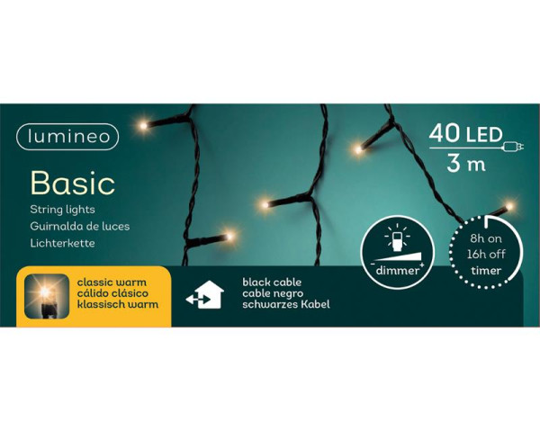 Kerstverlichting Basic 40LED Classicwarm