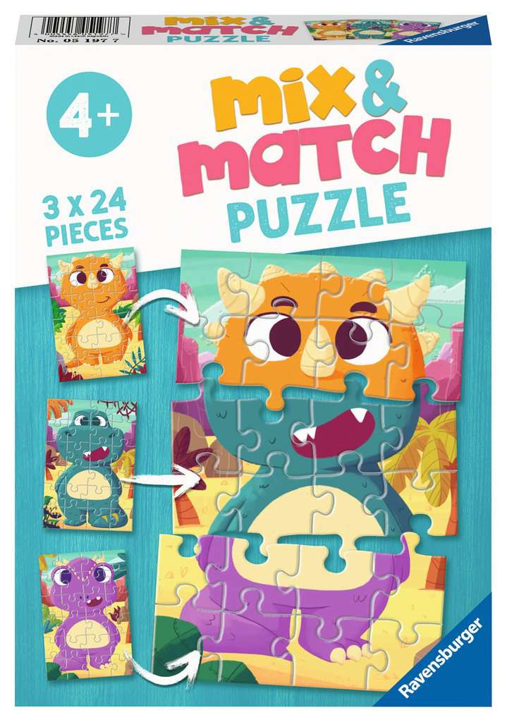 Ravensburger Mix&Match puzzel Dino's 24s