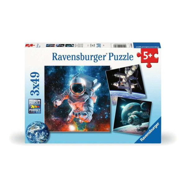 Ravensburger puzzel Space 3x49 stukjes