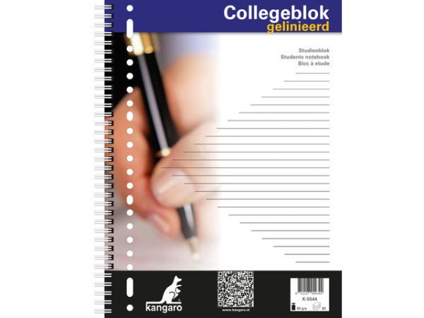 Collegeblok A4 lijn 23R 80 blad 5 stuks