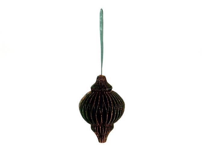 HBX natural living Deco Hanger Bal Foldy Karton 15cm Groen