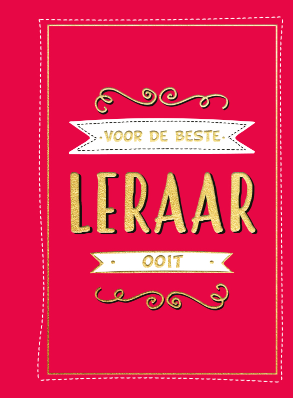 Rebo Voor De Beste Leraar Ooit - Cadeauboek