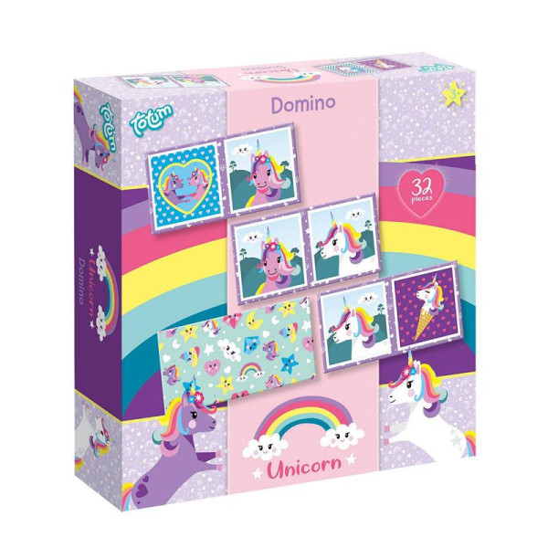 Totum Unicorn domino 18x18cm