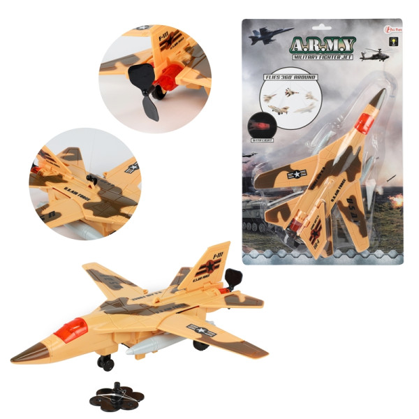 Toi Toys Straaljager militair met licht