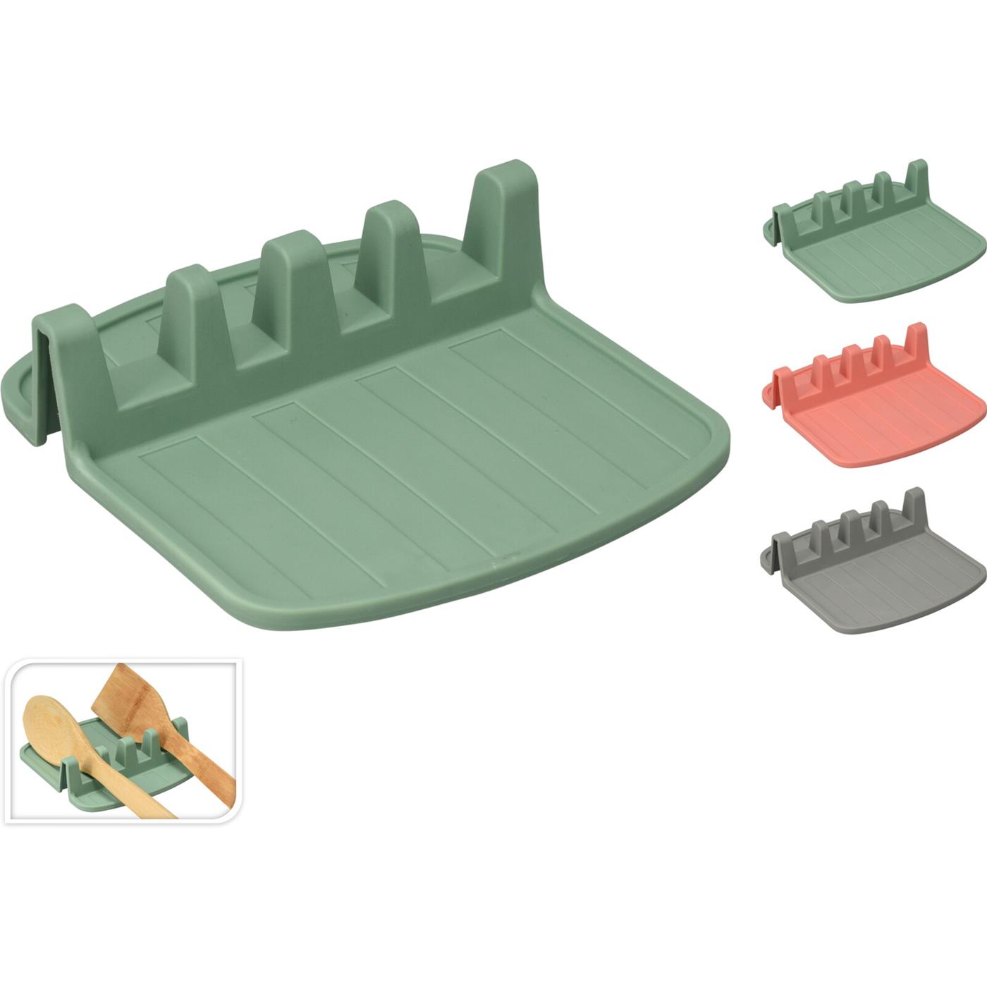 Excellent Houseware Kooklepelhouder Voor 4 Lepels Silicone