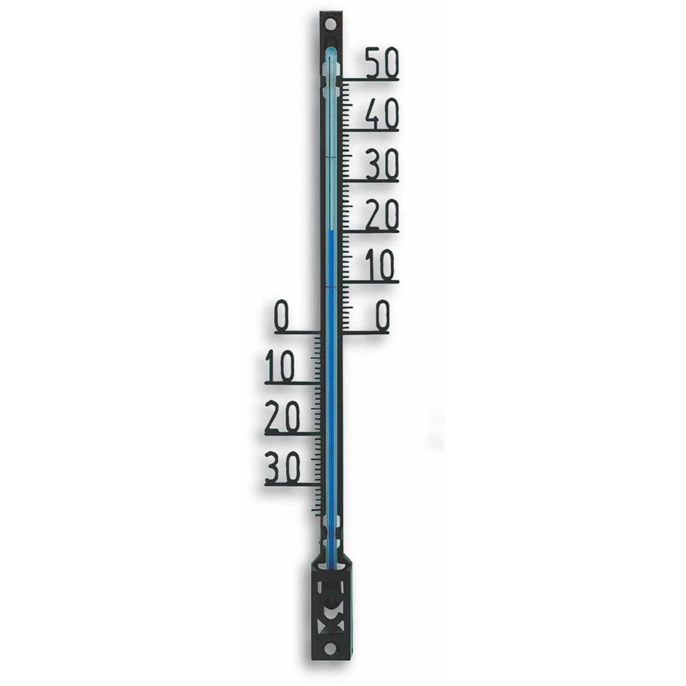 TFA Dostmann Muurthermometer Kunststof Zwart 16cm