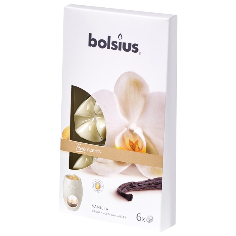 Bolsius Waxmelts True Scents Vanille 6 Stuks