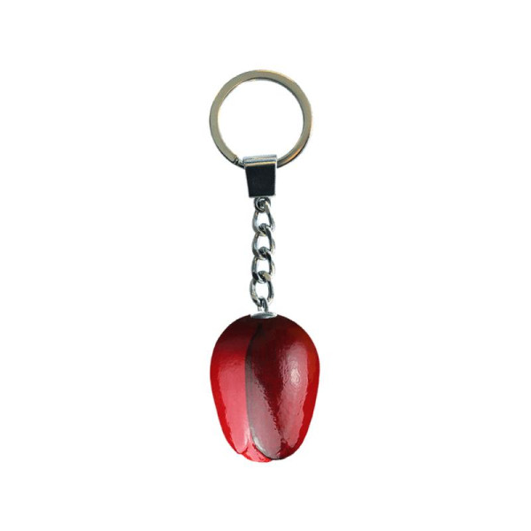 Tulp sleutelhanger rood aubergine 3,5cm