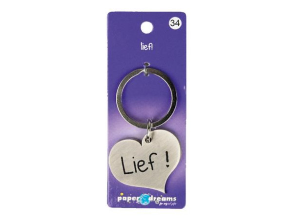 Hart sleutelhanger - lief