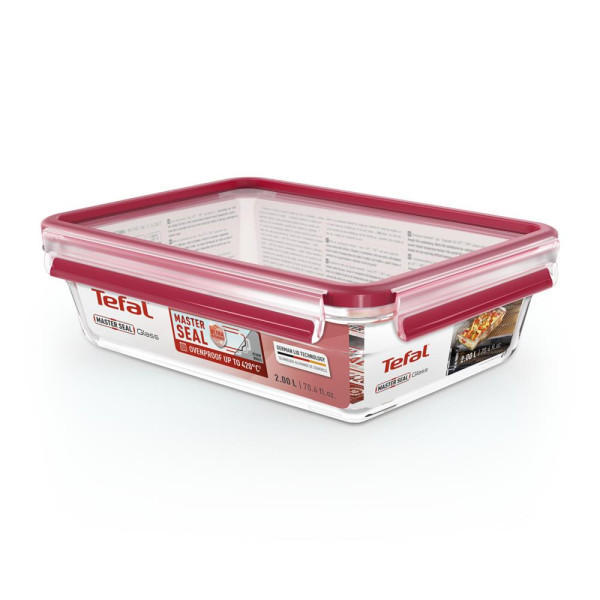 Tefal MasterSeal Glass 2L rechthoekig