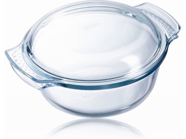 Pyrex ronde ovenschaal met deksel 1,4ltr