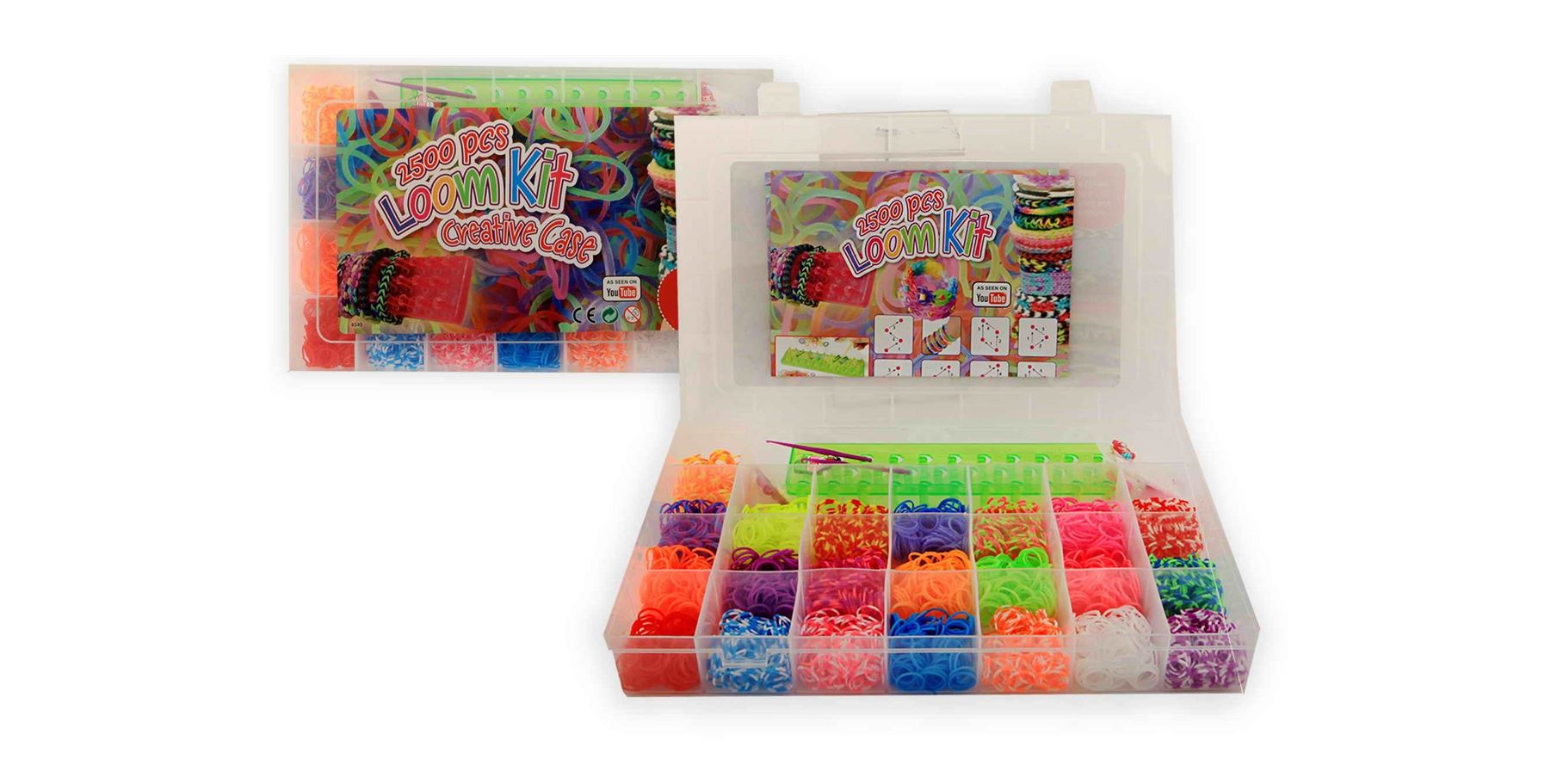 Loombandset 2500-delig In Kunststof Box