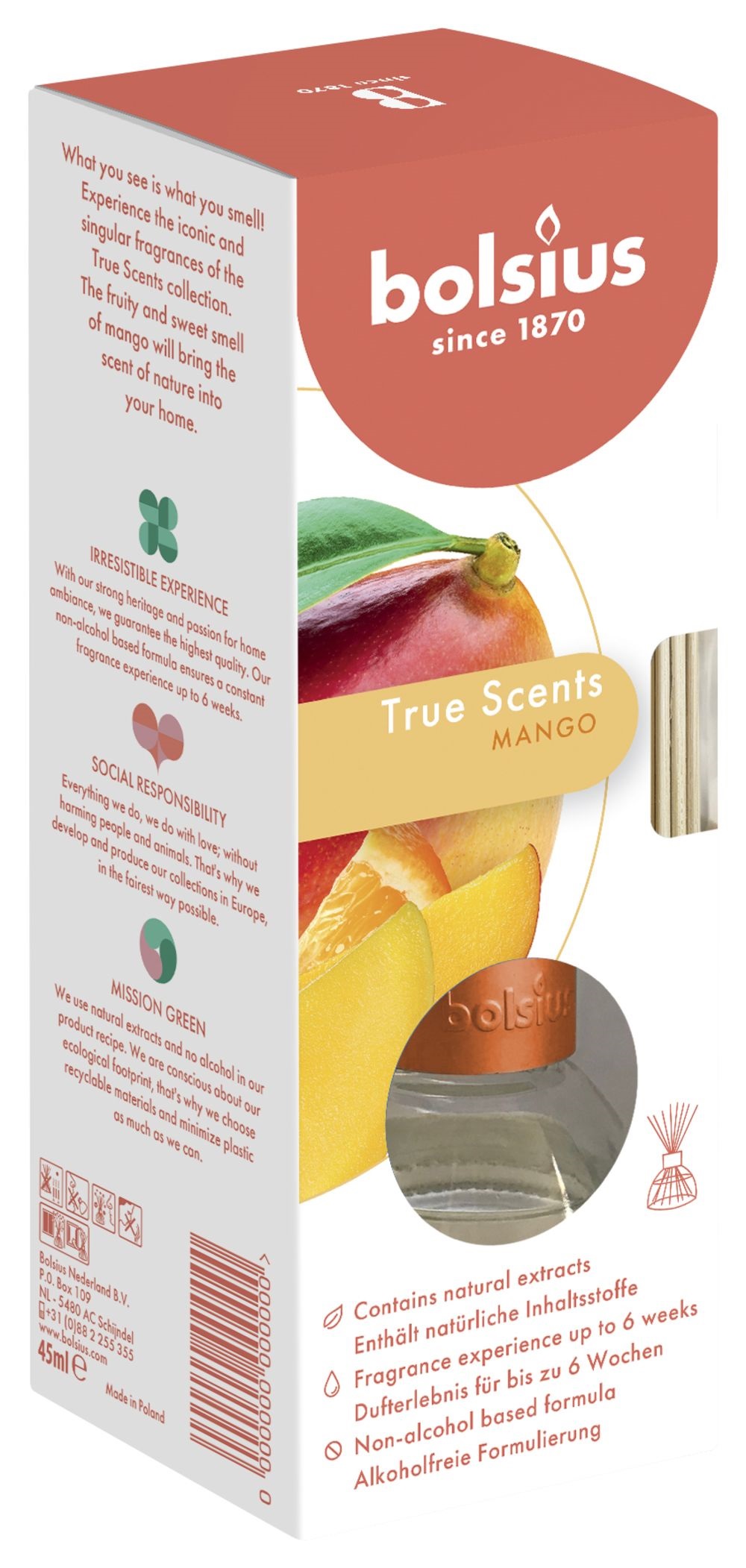 Bolsius Geurverspreider 45ml True Scents Mango