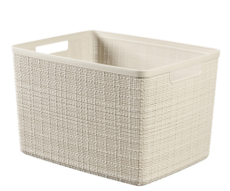 Curver Jute large basket off white