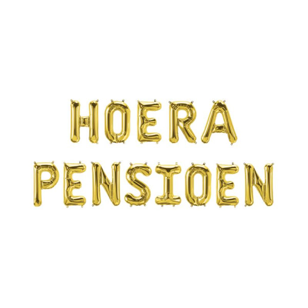 Folie ballon slinger - Hoera Pensioen