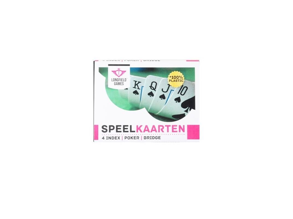 Speelkaarten 100 % plasic in etui