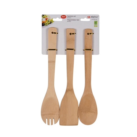 Spatelset 3pcs bamboe 29,5cm