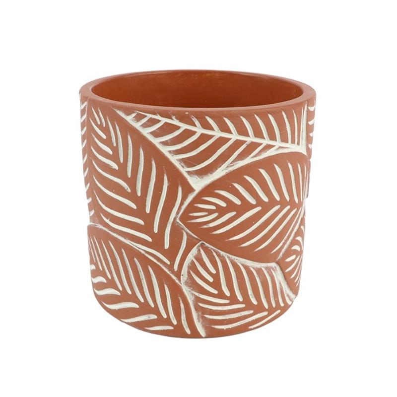 Bloempot Follo ?13.8xh13cm Terracotta