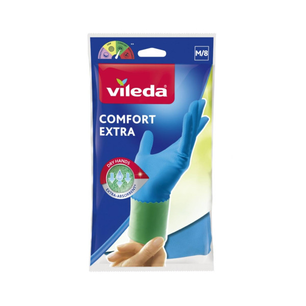 Vileda Handschoenen Comfort Extra M 1pr