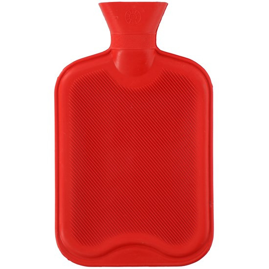 Warmwaterkruik 2 liter grijs of rood