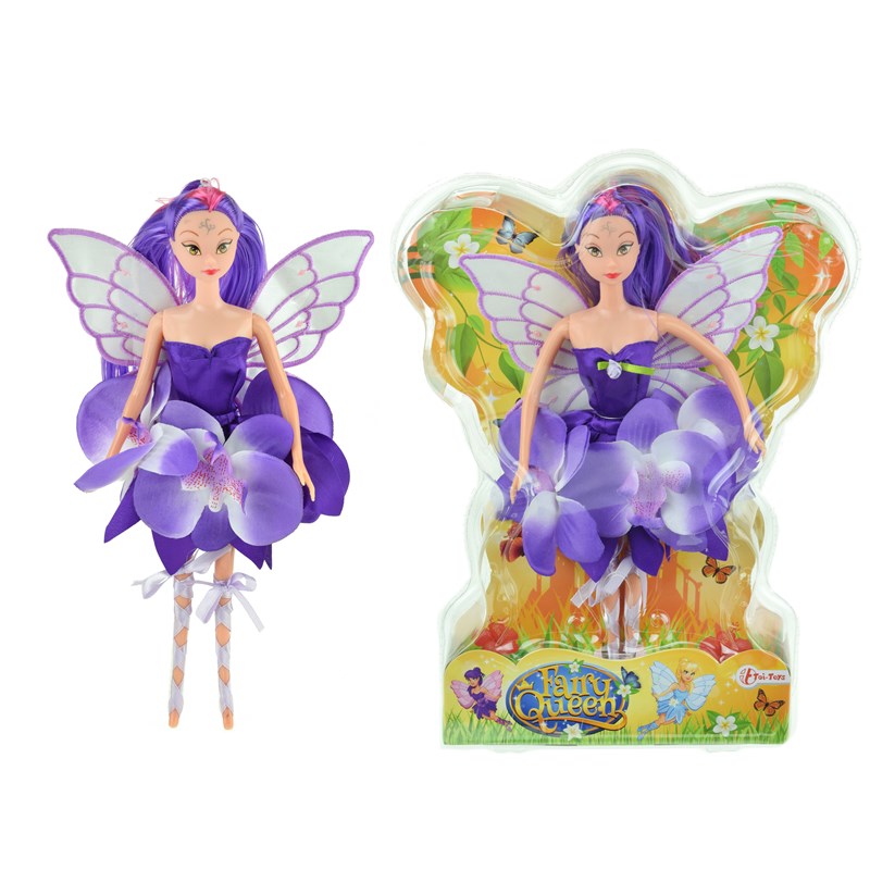 Toi Toys Fairies Bloemenfee Paars 30cm