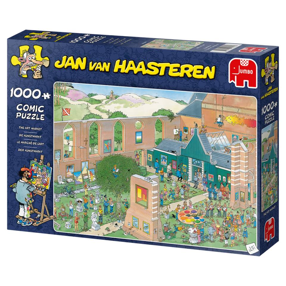 Jumbo legpuzzel Jan van Haasteren The Art Market 1000 stukjes