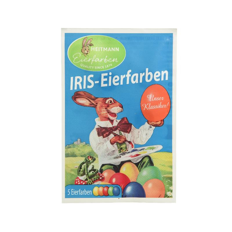 Eierverf Tabletten Zakje A 5 Kleuren 24x16cm.