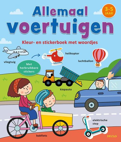 Allemaal voertuigen - Kleur/stickerboek