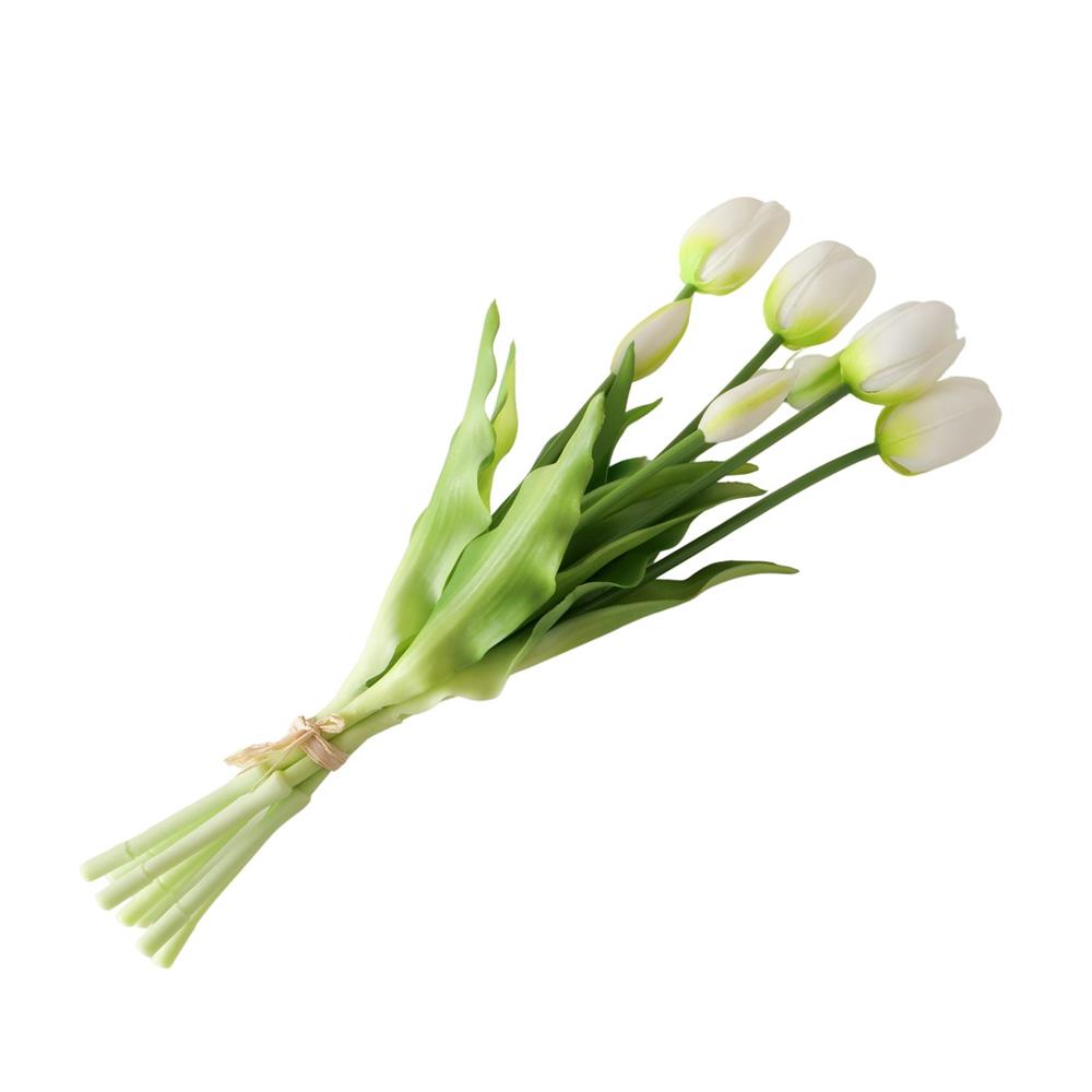 Boltze Home Decoratief Boeket Tulpen Falona Dia13x40cm Wit Siliconen