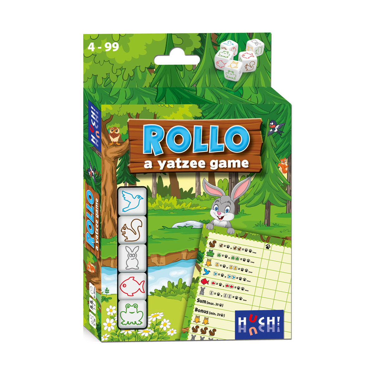 Rollo: Yatzee spel Dieren