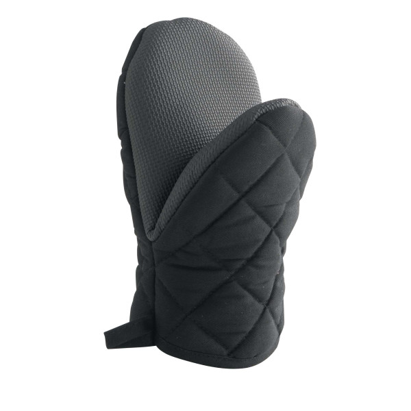 Ovenhandschoen met neoprene grip zwart