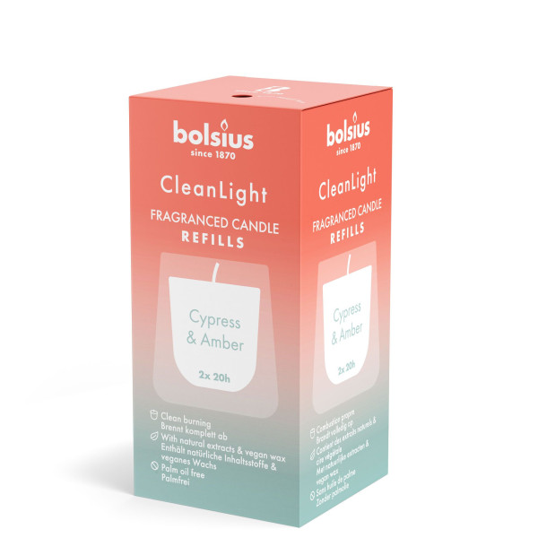 Bolsius Clean Light Geurnavulling 2 st.