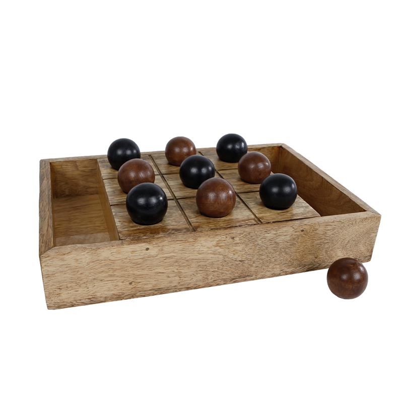 Decoratief Spel 'boter Kaas Eieren' Hout 30x20x4,25cm