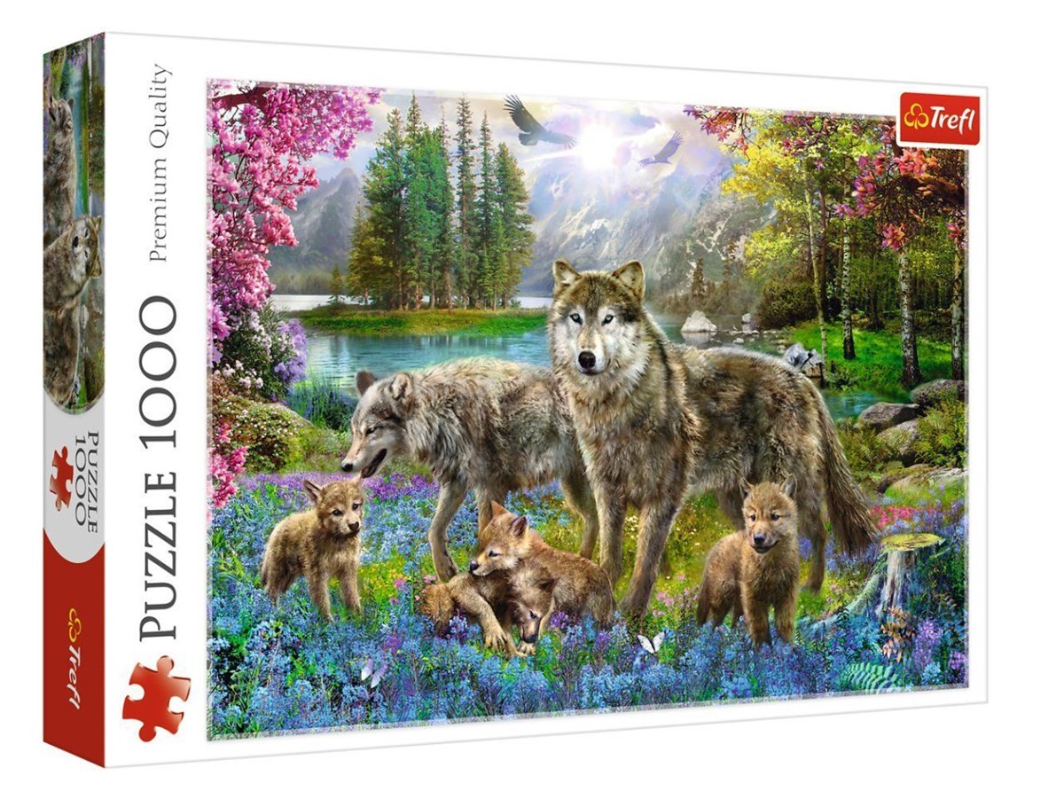 Puzzel 1000 pcs Wolven bijeenkomst