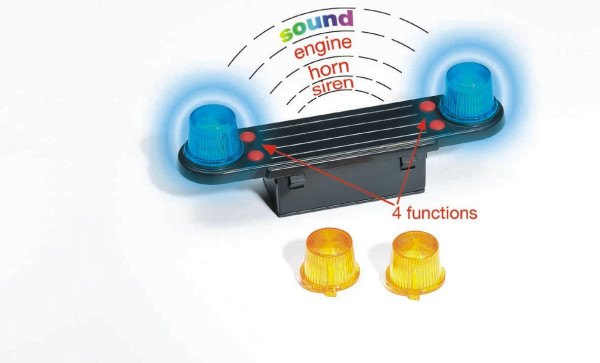 Bruder Licht en geluidmodule, 4 functies