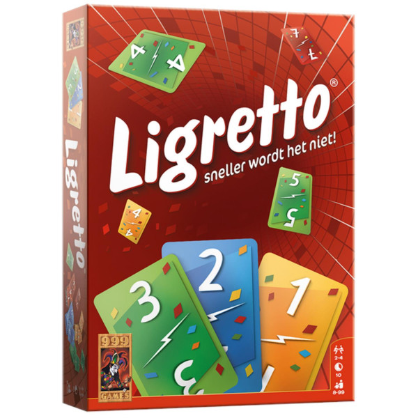 999 Games Ligretto rood kaartspel