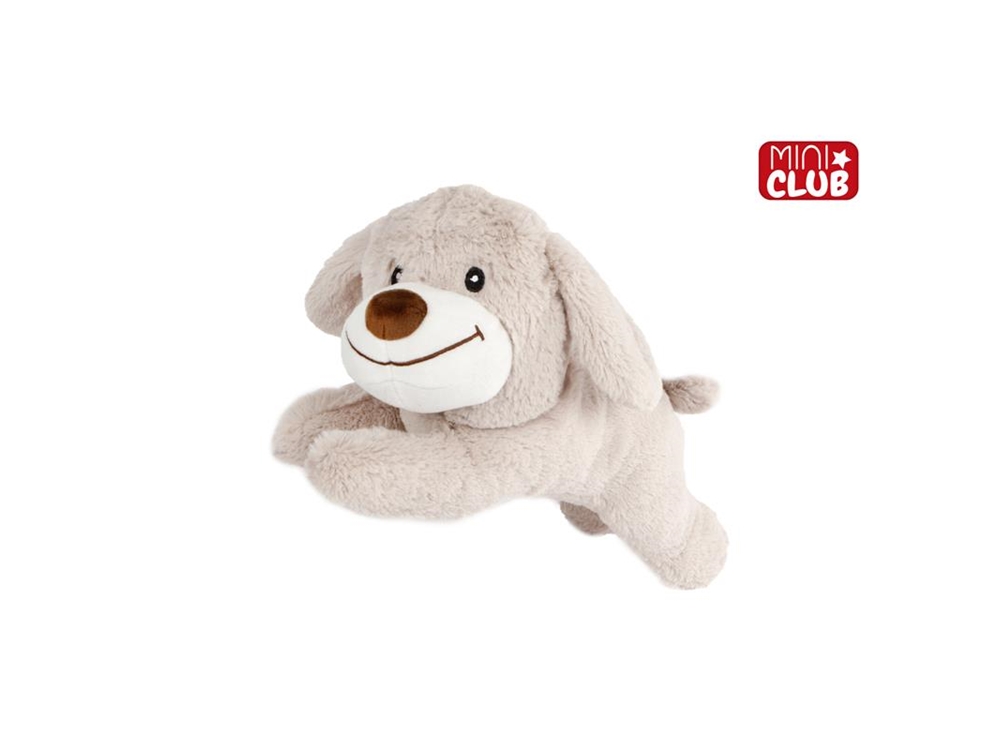 Mini Club Hond Liggend Pluche 30x16x14cm