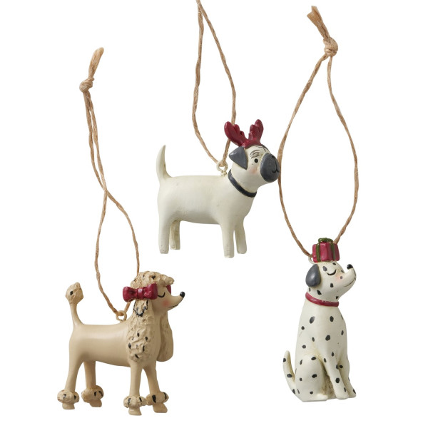 Hanger hond Barney polyhars 6,5x3cm