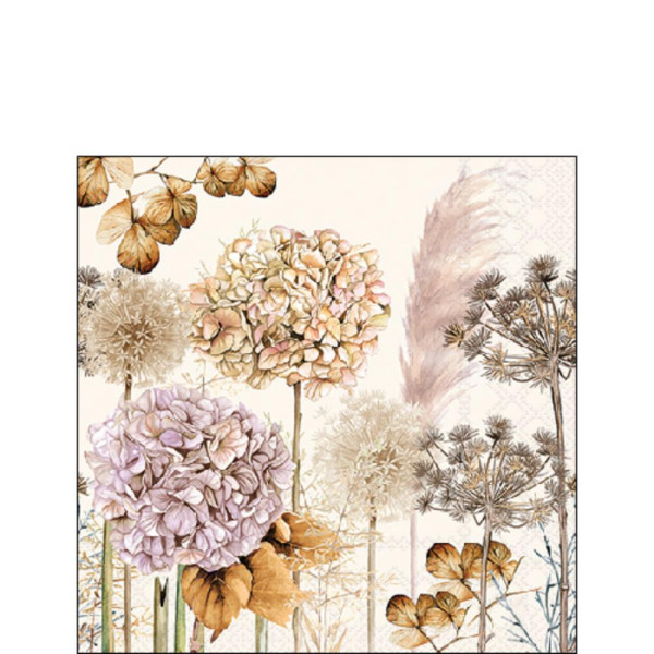 Ambiente Servetten 25cm Dried flowers