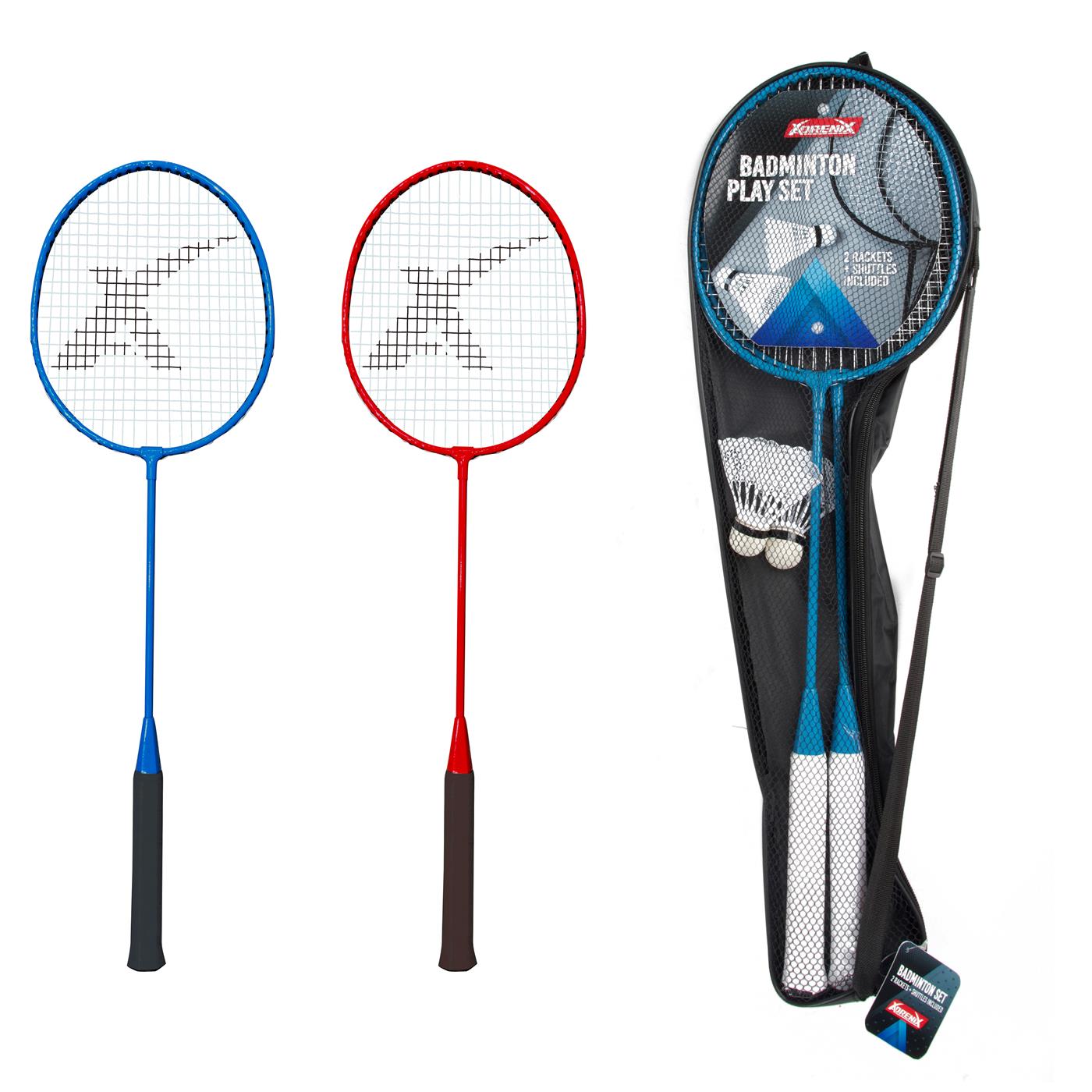 Toi Toys ADRENIX Badmintonset Met 2 Shuttles In Reistas